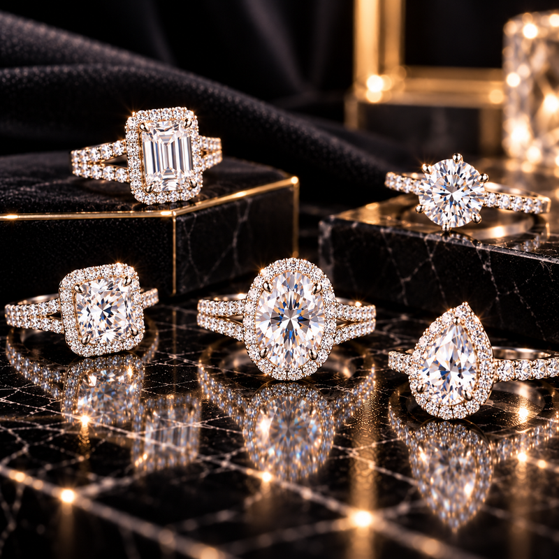 Moissanite Rings