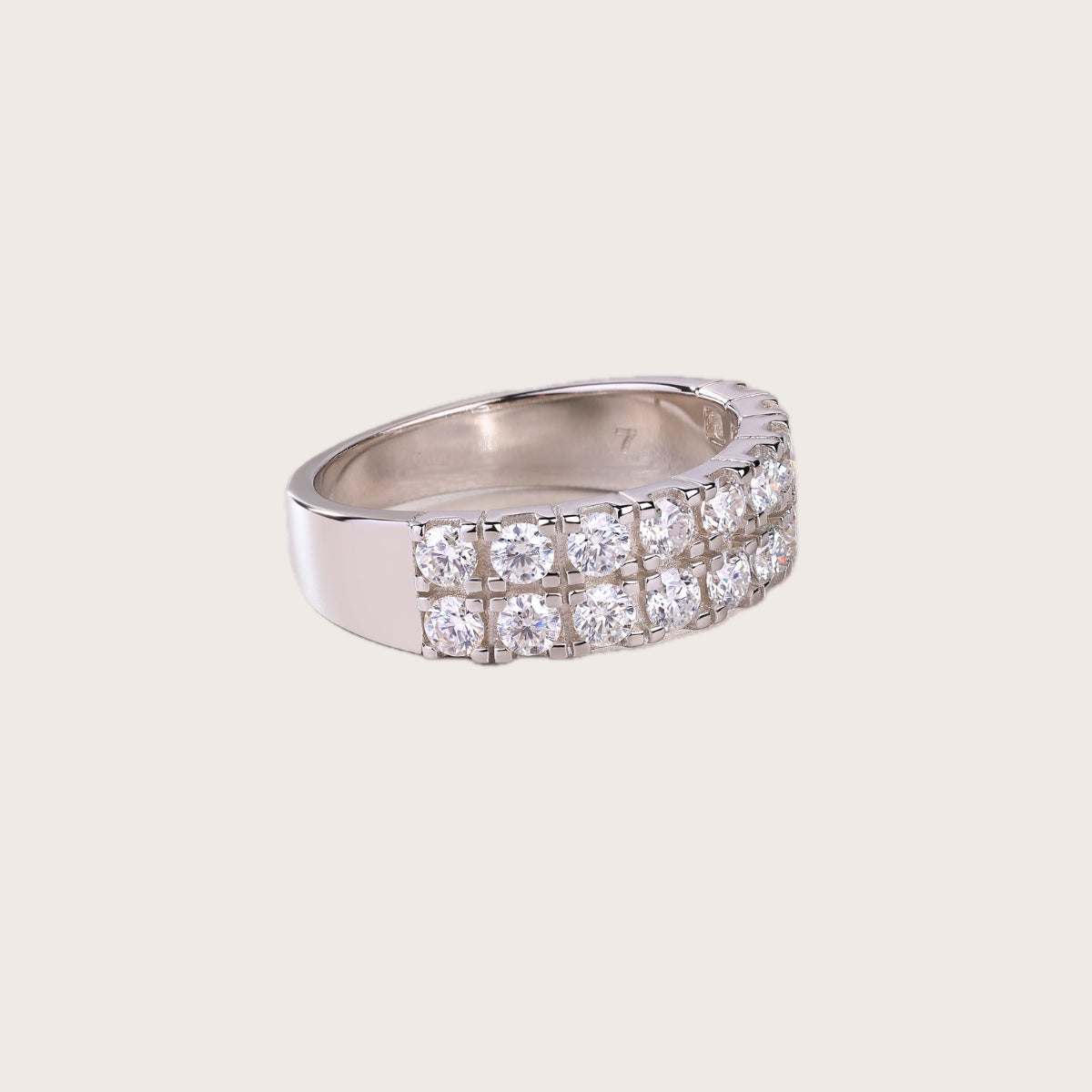 Starry Night Moissanite Ring in S925 Sterling Silver