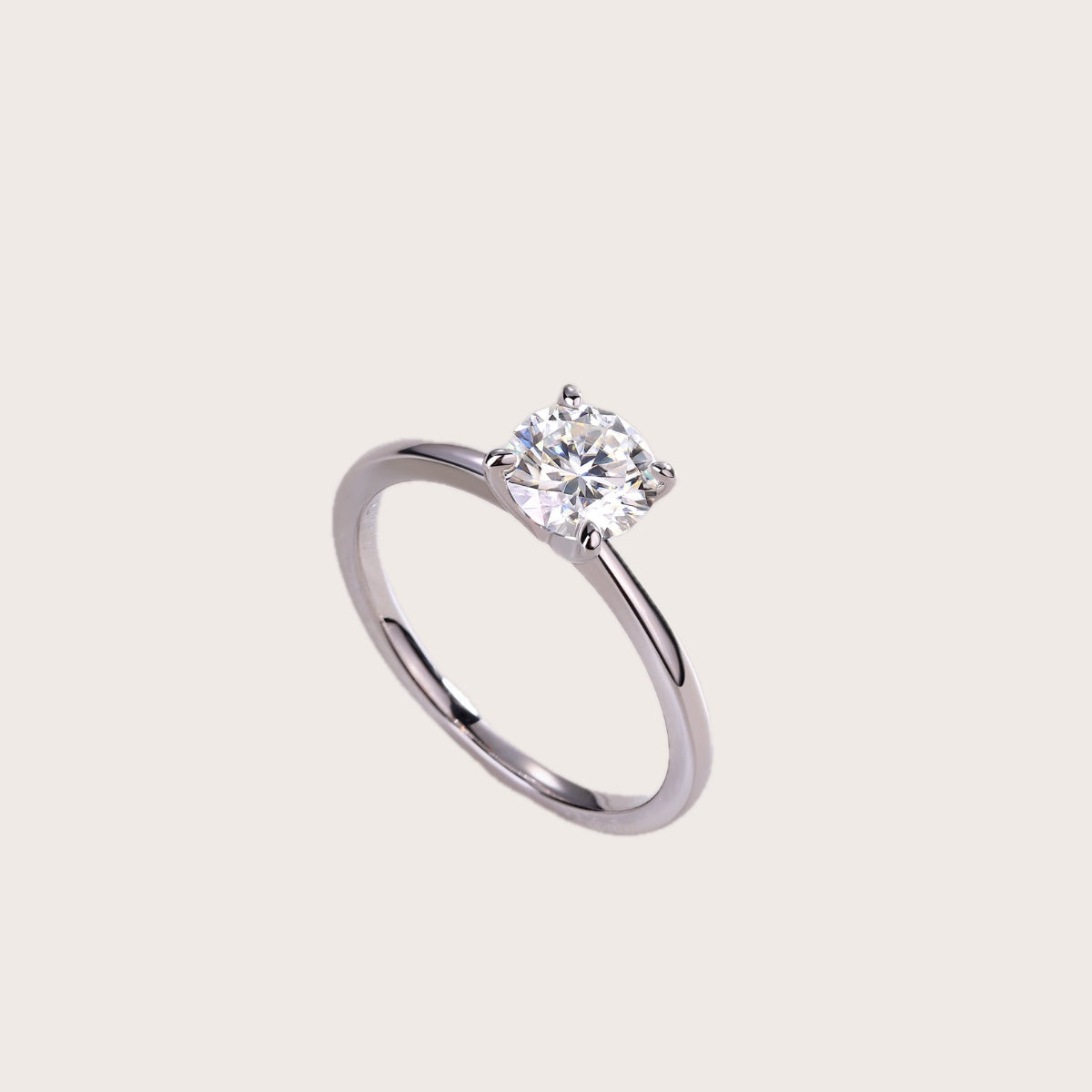 Vow 2ct Moissanite Solitaire Ring in S925 Sterling Silver