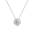 Purity 1 Carat Moissanite Pendant Necklace in Sterling Silver
