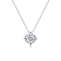 True Heart 1 Carat Moissanite Pendant Necklace in Sterling Silver