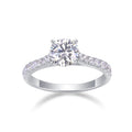 Smitten 1 Carat Moissanite Solitaire Ring in Sterling Silver