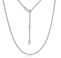 Corda Rope Chain Necklace in Sterling Silver