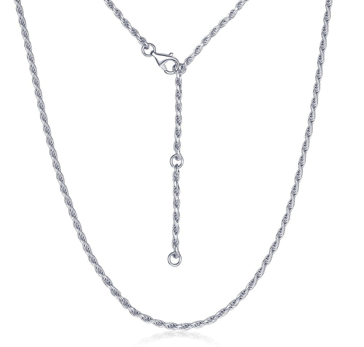 Corda Rope Chain Necklace in Sterling Silver