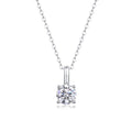 Encounter 1 Carat Moissanite Solitaire Pendant Necklace in Sterling Silver