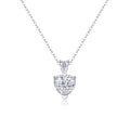 Cherish Heart-Cut Moissanite Heart Pendant Necklace in Sterling Silver