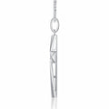 Polaris Moissanite North Star Pendant Necklace in Sterling Silver