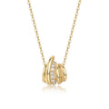Nexus Moissanite Knot Pendant Necklace in Gold-Tone Sterling Silver
