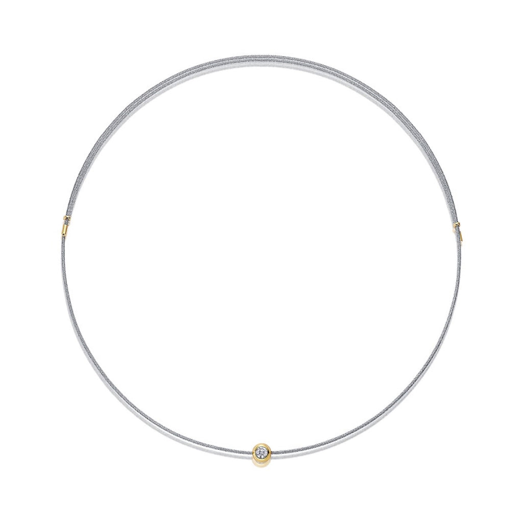 Charm 0.3 Carat Moissanite Cord Necklace