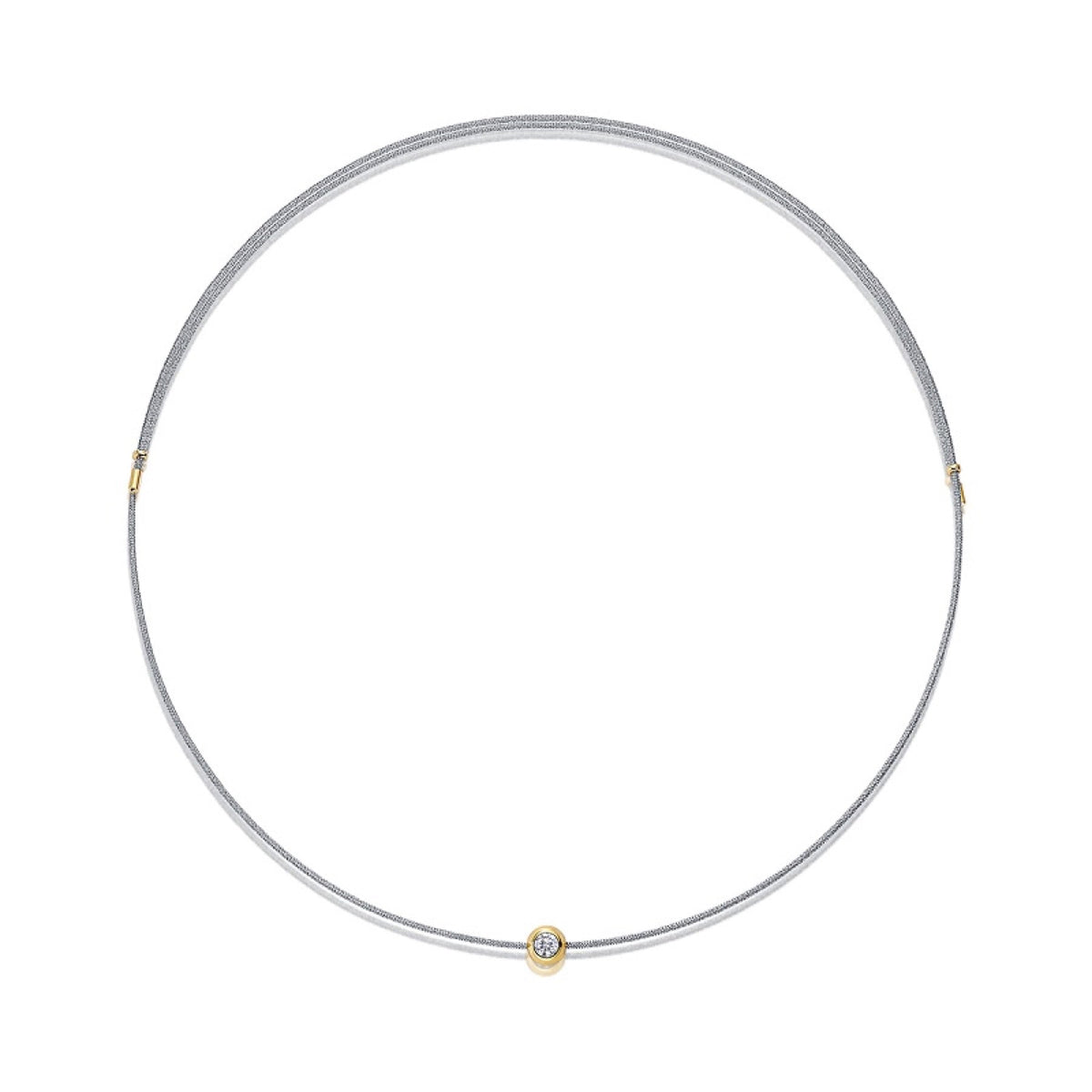 Charm 0.3 Carat Moissanite Cord Necklace