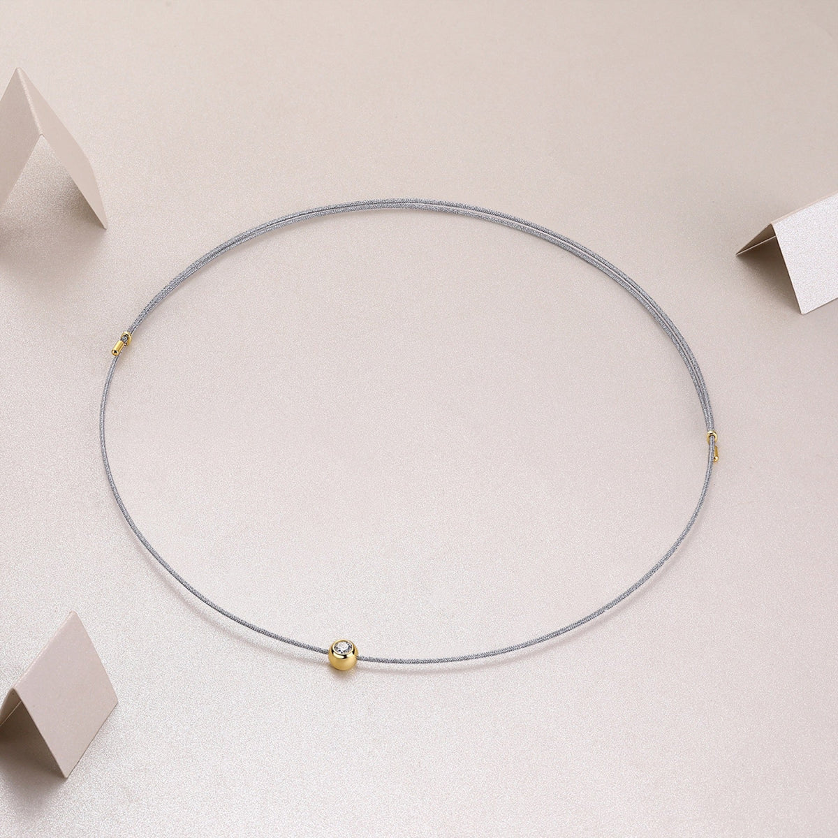Charm 0.3 Carat Moissanite Cord Necklace