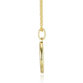 Sagittarius Moissanite Zodiac Pendant Necklace in Gold-Tone Sterling Silver