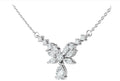 Papillon Moissanite Butterfly Necklace in Sterling Silver