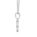 Aquarius Moissanite Zodiac Pendant Necklace in Sterling Silver