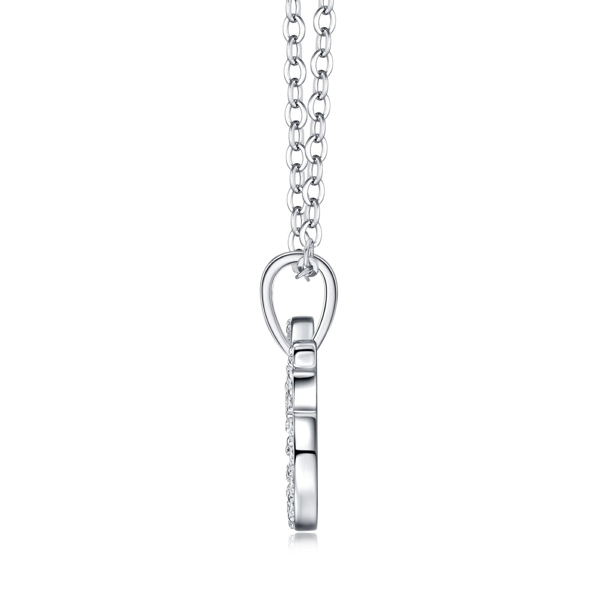 Taurus Moissanite Zodiac Pendant Necklace in Sterling Silver