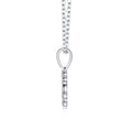 Libra Moissanite Zodiac Pendant Necklace in Sterling Silver