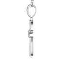 Covenant Moissanite Cross Necklace in Sterling Silver