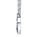 Twinheart Moissanite Double Heart Necklace in Sterling Silver