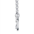 Clover Link Moissanite Clover Link Necklace in Sterling Silver