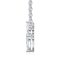 Foliole Moissanite Clover Pendant Necklace in Sterling Silver