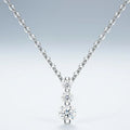 Matins Moissanite Cross Necklace in Sterling Silver