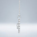 Garland 2 Carat Moissanite Heart Wreath Pendant Necklace in Sterling Silver