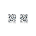 Keepsake 0.5 Carat Moissanite Stud Earrings in Sterling Silver