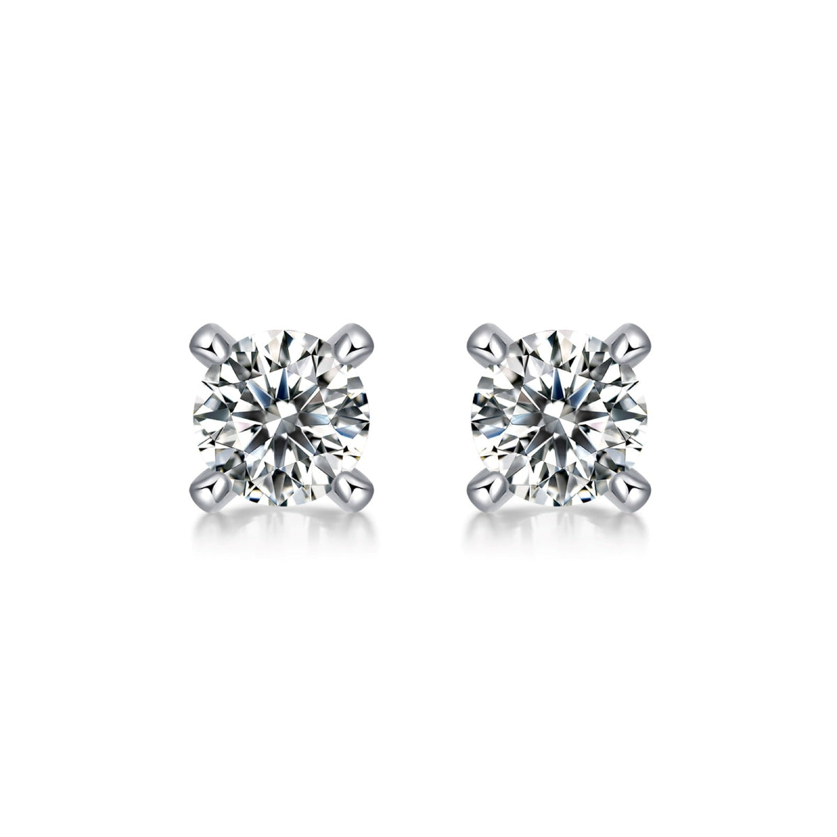 Keepsake 0.5 Carat Moissanite Stud Earrings in Sterling Silver