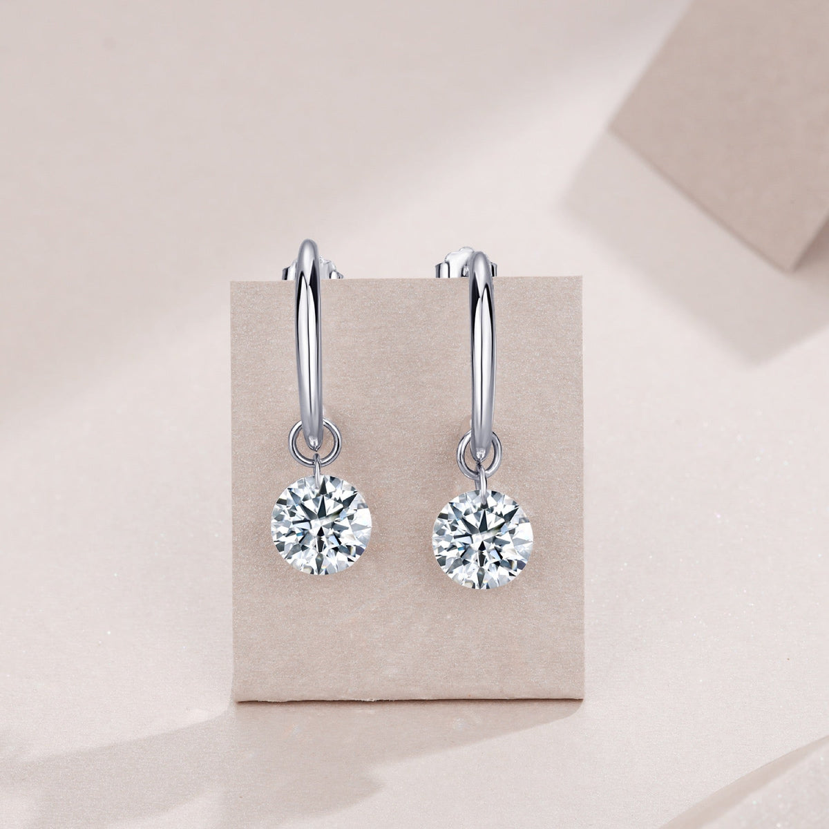 Farfalle 3 Carat Moissanite Butterfly Stud Earrings in Sterling Silver