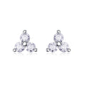 Celestia Moissanite Moon and Star Drop Earrings in Sterling Silver