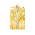 Onda Moissanite Huggie Hoop Earrings in Gold-Tone Sterling Silver