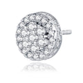 Cupolino Moissanite Cluster Stud Earrings in Sterling Silver