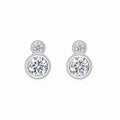 Coppia Moissanite Stud Earrings in Sterling Silver