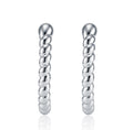 Fune Moissanite Ear Cuff Earrings in Sterling Silver