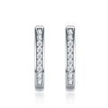Uugie Moissanite Huggie Hoop Earrings in Sterling Silver