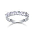 Lucky Seven Moissanite Five-Stone Ring in Sterling Silver