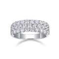Phantom Moissanite Band Ring in Sterling Silver