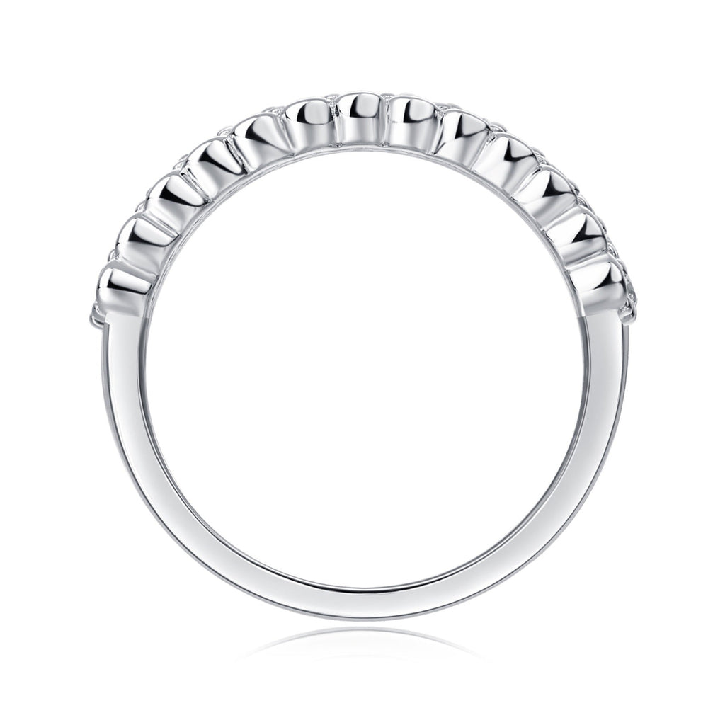 Verse Moissanite Band Ring in Sterling Silver