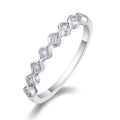 Bruma Moissanite Band Ring in Sterling Silver