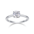 Sweet Nothing 1 Carat Moissanite Solitaire Ring in Sterling Silver