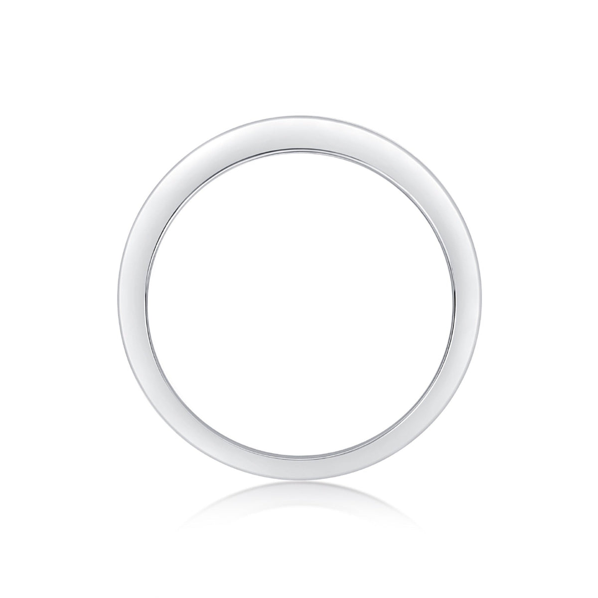 Whim Moissanite Band Ring in Sterling Silver