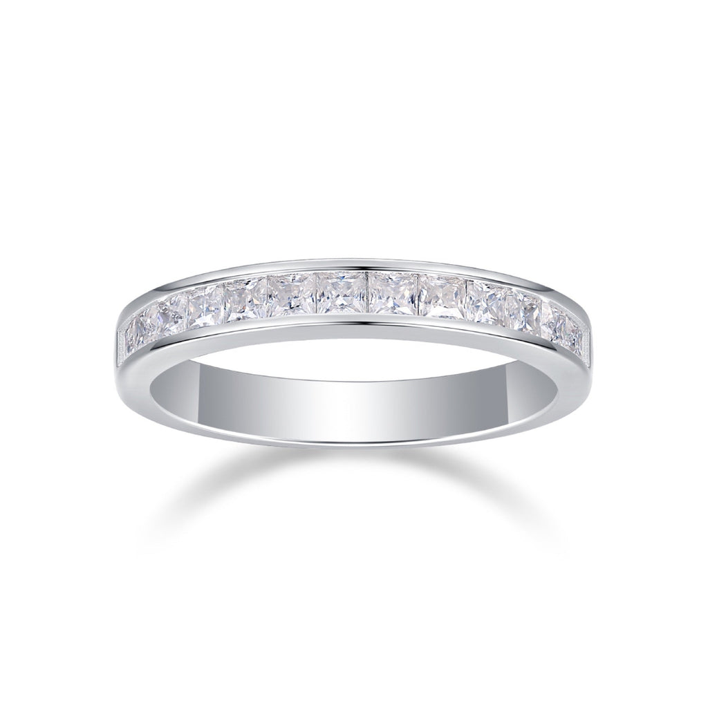 Whim Moissanite Band Ring in Sterling Silver