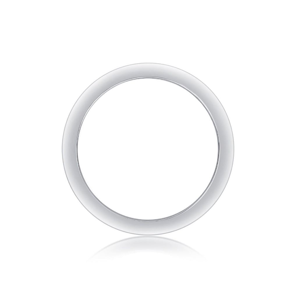 Verdant Moissanite Band Ring in Sterling Silver