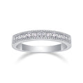 Resonance Moissanite Band Ring in Sterling Silver