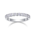 Quinta Moissanite Five-Stone Ring in Sterling Silver