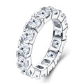 Circlet Moissanite Eternity Band Ring in Sterling Silver