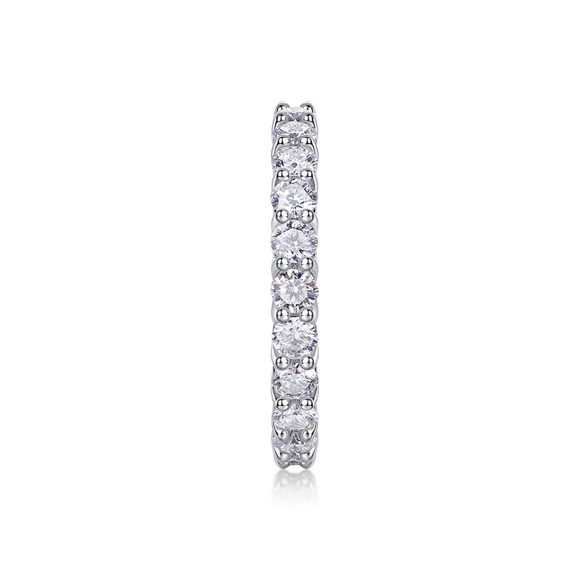 Rose Pear-Cut Moissanite Halo Ring in Sterling Silver
