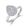 Everlove Moissanite Eternity Band Ring in Sterling Silver