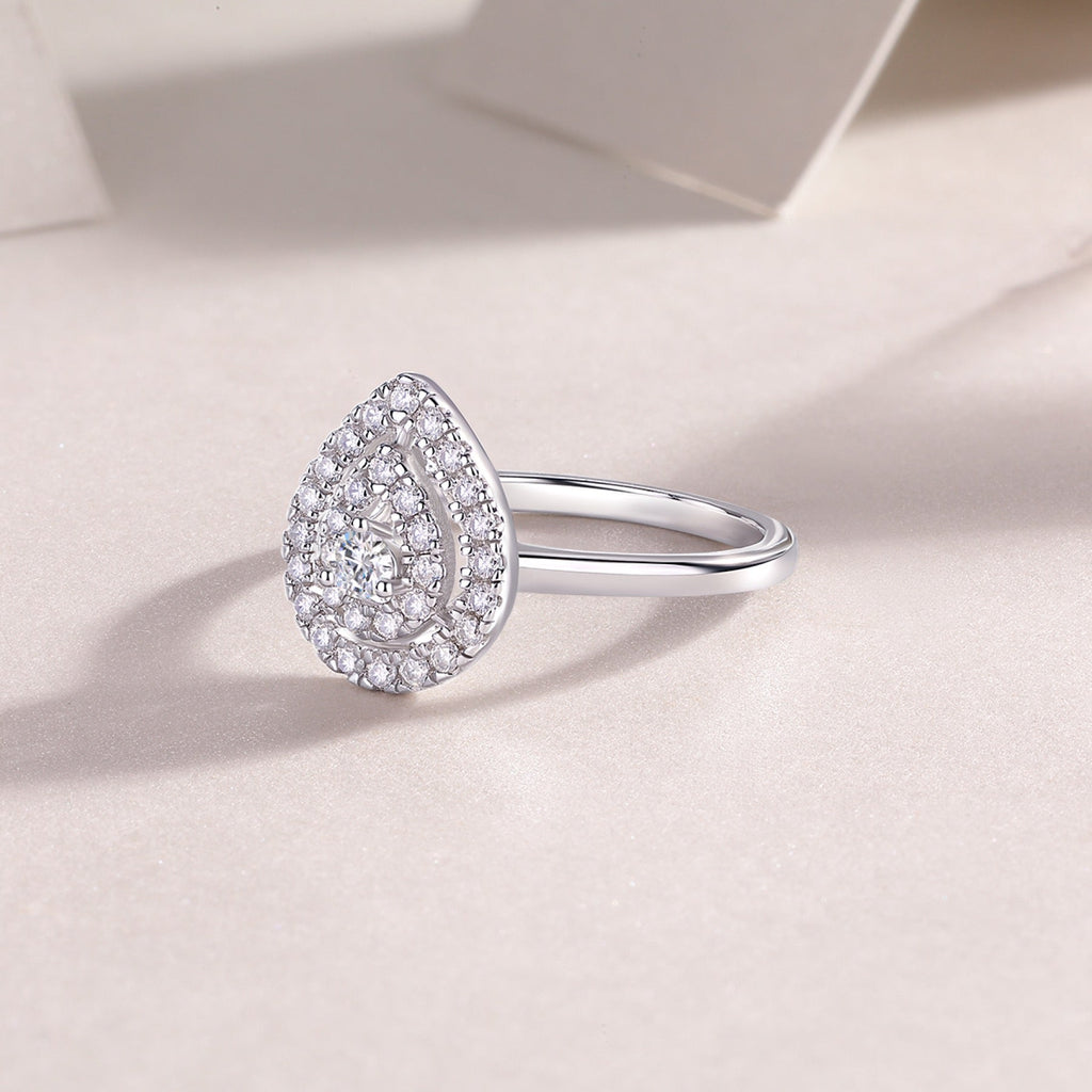 Everlove Moissanite Eternity Band Ring in Sterling Silver
