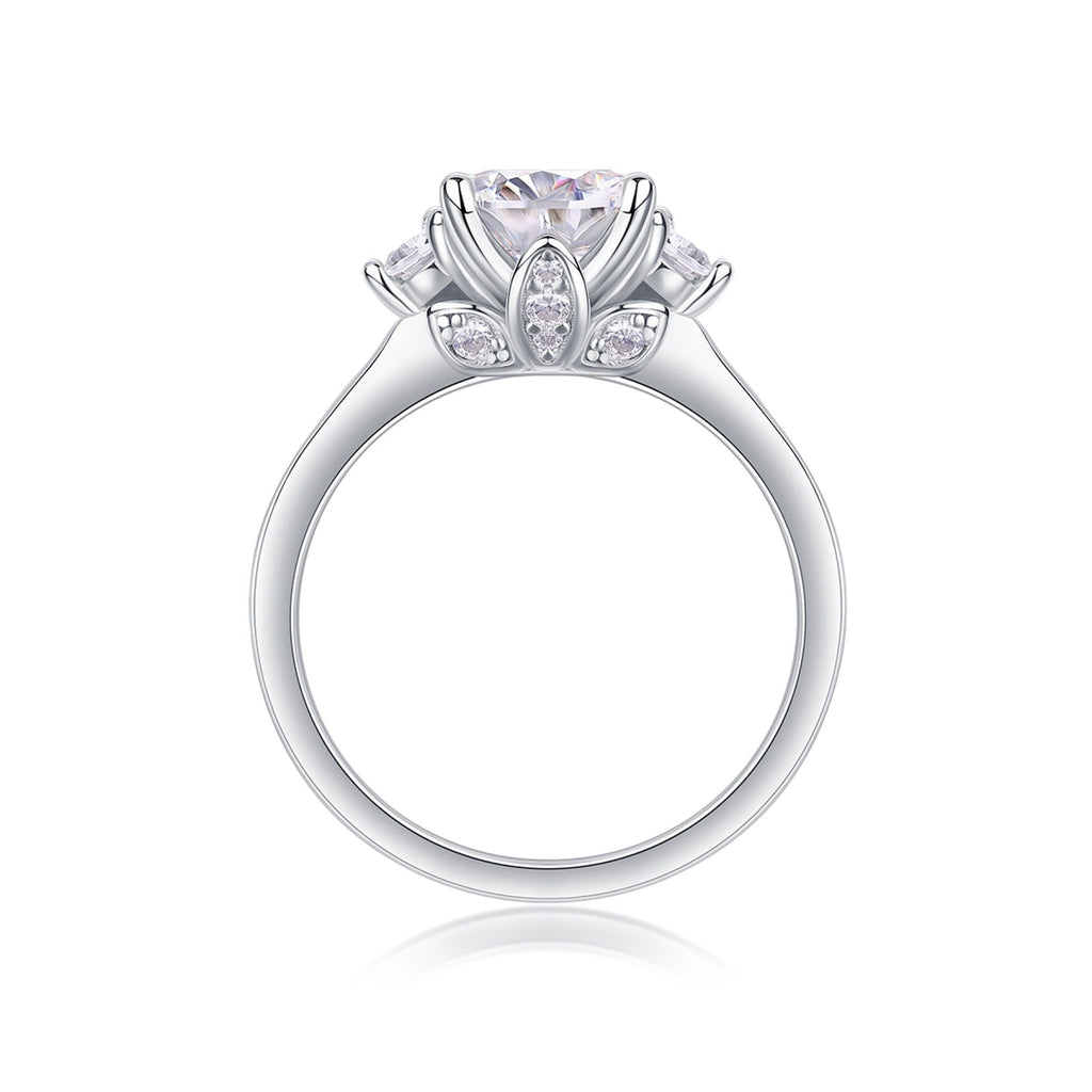 Starnight 2 Carat Moissanite Solitaire Ring in Sterling Silver
